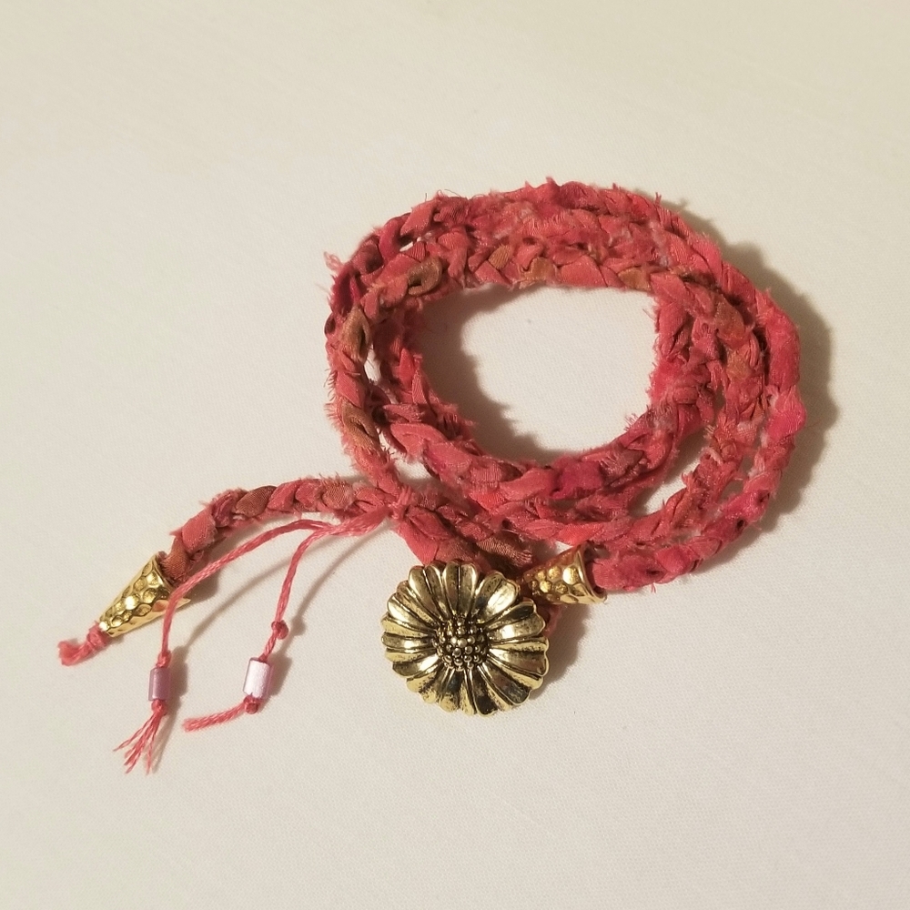 Hand Painted Silk Wrap Bracelets